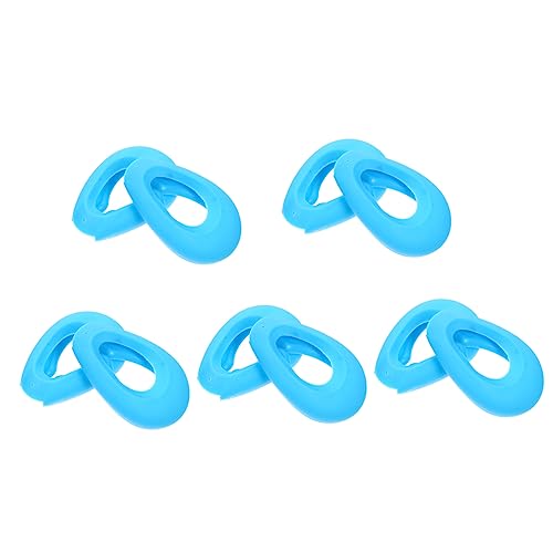 MUSISALY 5組 染毛剤イヤーマフ ヘアボンネット ステッカー 高忠実度耳栓 耳ピアスプロテクター 耳栓ストラ イヤープロテクター 毛染め耳介 染毛剤の耳 理髪染料耳カバー シリカゲル