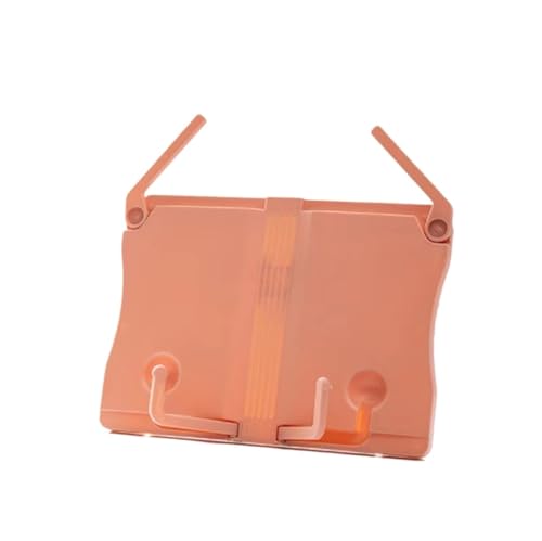 CHUNXVLI Atril para Libro De Cocina Estantería De Recetas Plegable Ajustable con Clips De Página Adecuados For Cocina Y Oficina Soporte De Libros para Lectura(Pink)