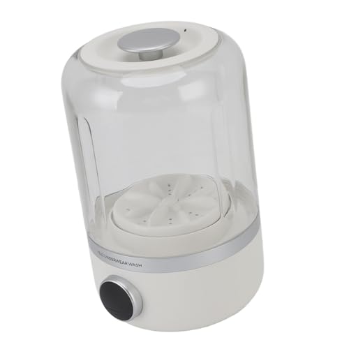 10W Drahtlose Mini-Waschmaschine, ruhige wiederaufladbare Waschmaschine für Babykleidung, Unterwäsche, Reisen mit Typ C Ladehafen, weicher Prozess und tragbares Design