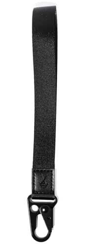 TOOLIN Hand Handgelenk Lanyard für Schlüssel, Cool Handgelenk Lanyard Strap mit echtem Leder, Schlüsselanhänger Halter für Frauen/Männer (Schwarz)