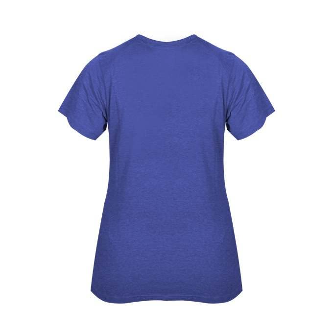 Badger Sports Tri-Blend Ladies' V-Neck Tee Royal Blue Medium