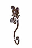Creative Co-Op HD6703 Metal Bird Hook, Rust