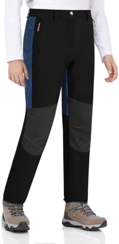 Zoofly Skihose Kinder Wasserdicht Winterhose Warme Fleece Softshellhose Thermo Snowboardhose Jungen Gefütterte Thermohose