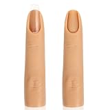 Giantree 2 PCS Silicone Practice Fingers for Acrylic Nails, Fake Training Nail Practice Finger Model, Flexible Bendable Mannequin Finger Soft Silicone Fake Fingers for Nails Art DIY