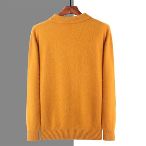 Dcvmvmn Men's Winter Cashmere Sweater Knitted Pullover Solid Color Jumper2