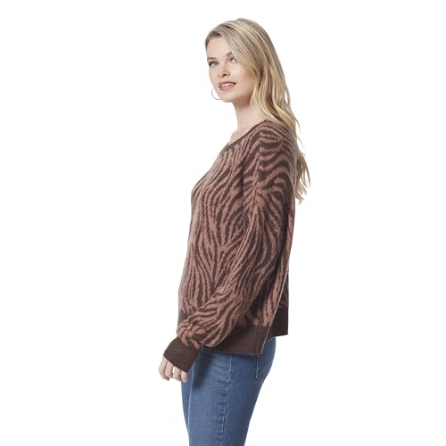 Jessica Simpson Women's Kenna Wide Crew Neck Loose Fit Pullover Sweater Standard2