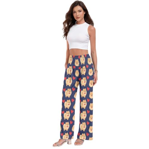 Pantalon doux pour femme Pom Midnight Palazzos contre l'inconfort quotidien