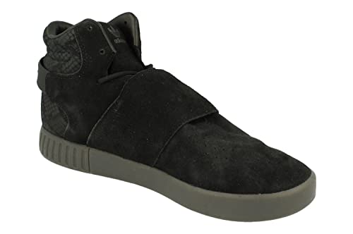 adidas Originals Tubular Invader Strap Mens Hi Top Trainers Shoes (UK 11 US 11.5 EU 46, Black Black Black BB8392)4