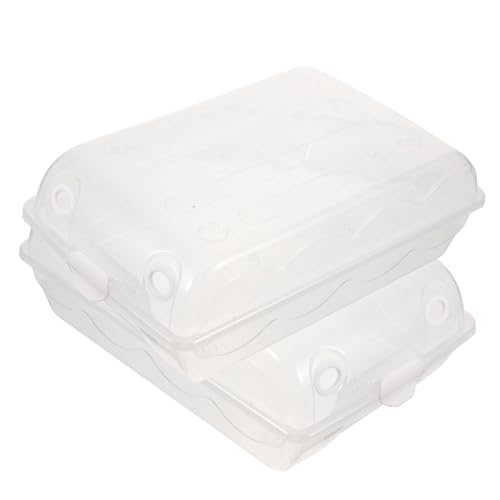MUELODSIC 2PCS Thickened Transparent Plastic Shoe Storage Box Stackable Dust Organizer for Men and Women for Closet and Entryway Fits Shoe