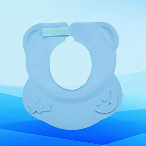 Boné de chá de bebê EXCEART com viseira de silicone e protetor de orelha ajustável touca de chuveiro
