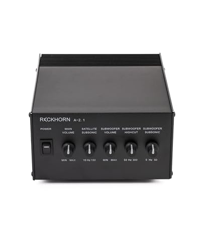 Reckhorn Stereo Verstärker 2.1 Mono Subwoofer - Stereo Endstufe & Aktivweiche