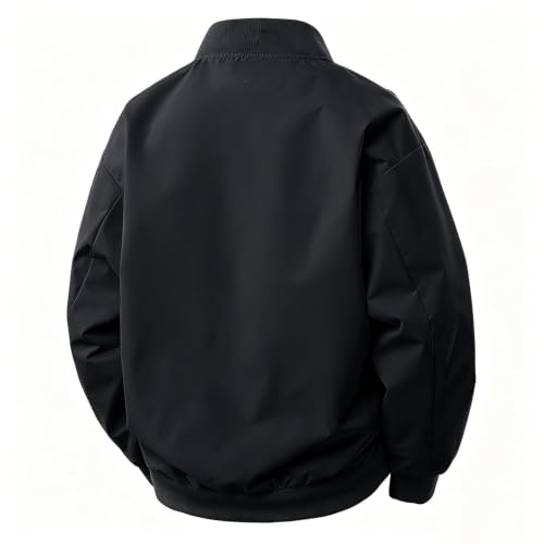 Womens Bomber Jacket Casual Zip Up Coat Lightweight Jackets with Pockets - image 4