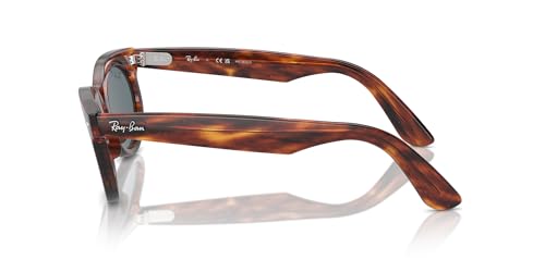 Ray-Ban RB2242 Wayfarer Oval Sunglasses, Striped Havana/Dark Blue Polarized, 50 mm - image 3