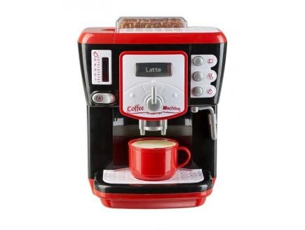 Jouet d'imitation Machine a Cafe Deluxe pour Enfant avec Son et Lumiere - cafetiere pour Expresso avec Fonctions realistes - Set Cuisine + Carte Animal