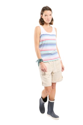 Débardeur rayé Armor Lux femme : t-shirt marinière sans manches en coton 10 couleurs