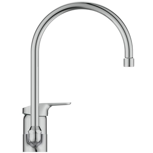 Ideal Standard - Ceraflex, Single Lever Tubular high spout Mixer with Horizontal Handle, Chrome, Chrome-plated - Image 3