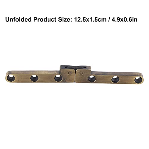 Folding Table Hinges,90 Degree Flap Hinge,Zinc Alloy Hinge Flip Hinges,Folding Cabinet Hinge,Folding Shelf Bracket,for Sewing Machine Cabinet Cupboard Wooden Box Cabinets Furniture - Image 2