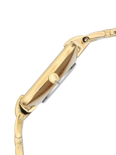 Image of Fastrack Vyb Minimalist with Quartz Analog Silver Dial Gold Alloy Strap Watch for Girls - FV60122YM01W