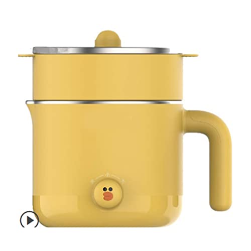 220v Mini Electric Multi Cooker Portable Electric Rice Cooker Hotpot Cooking Machine Electric Hot Pot Yellow (Size : Yellow)