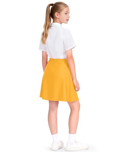 Image of KEREDA Girls Uniform Skirts with Undershorts Casual Stretchy School Skorts