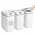 3 Pack Bathroom Touchless Trash Can, 2.6 Gallon Automatic Bathroom Trash Can with Lid, Small Motion Sensor Smart Trash Bin, Electric Narrow Garbage Bin for Bedroom Living Room Office Kitchen (White)