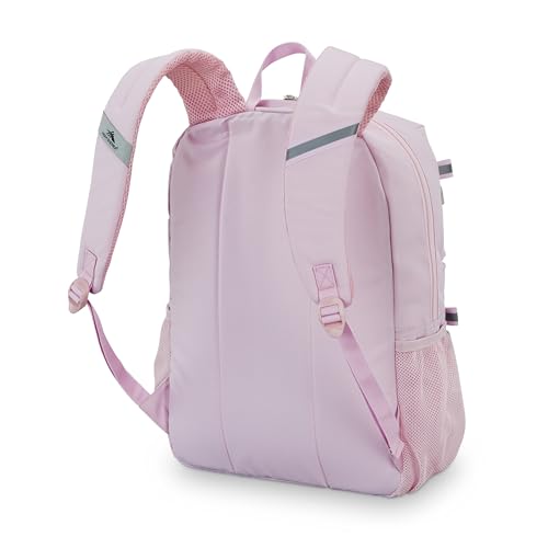 Image of High Sierra Everclass Backpack - Travel or Work Laptop Bookbag with 360 Reflectivity, Dual Water Bottle Pockets & Fits Laptops Up To 15.6 inch, One Size, Light Pink