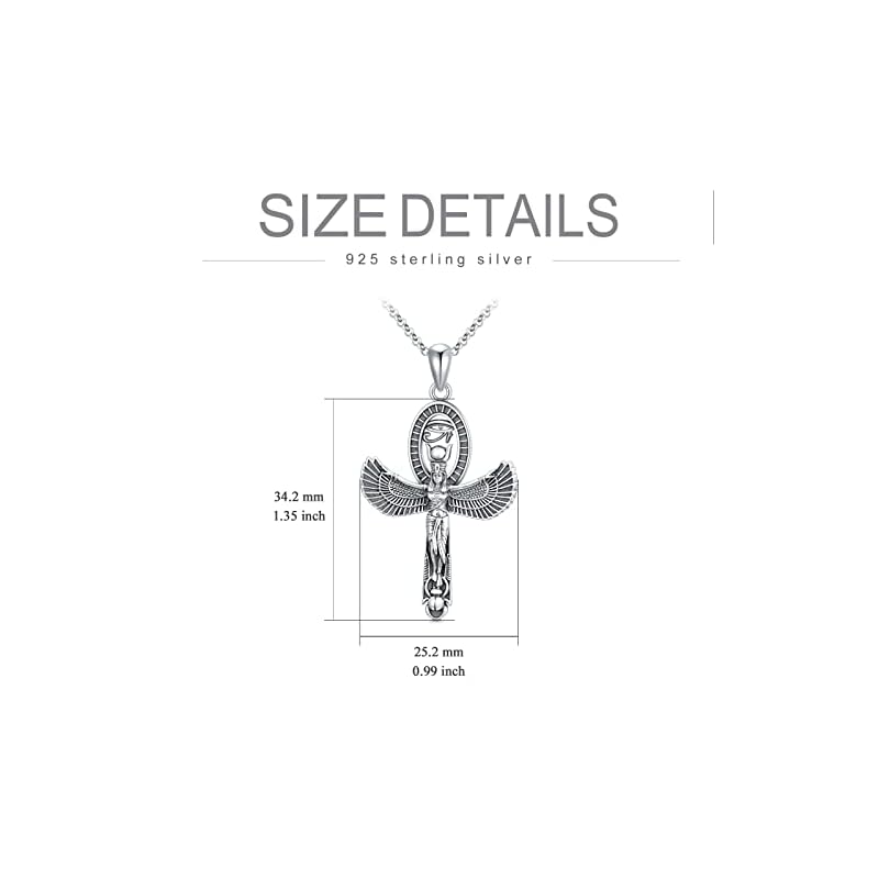 SIMONLY Mother's Day Gifts Goddess Necklace for Women 925 Sterling Silver Goddess Amulet Necklace Ancient Egypt Greek Mythology Jewelry Gifts for Her - Image 6