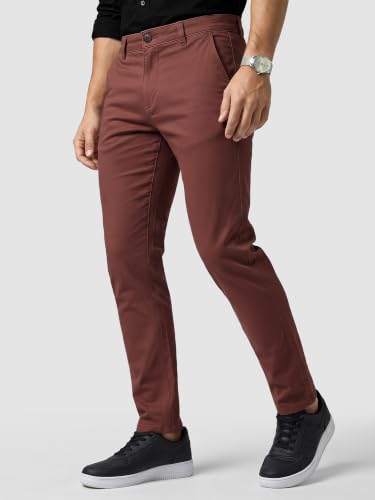 Image of Beyoung Cotton Lycra Classic Fit Chino Pants for Men | Casual Pants | Stretchable Chinos | Slant Pockets | Chino Trousers