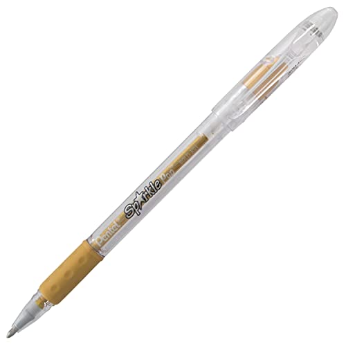 Bolígrafo Pentel Sparkle Pop Gel 1.0mm Tinta Dorada miniatura 1