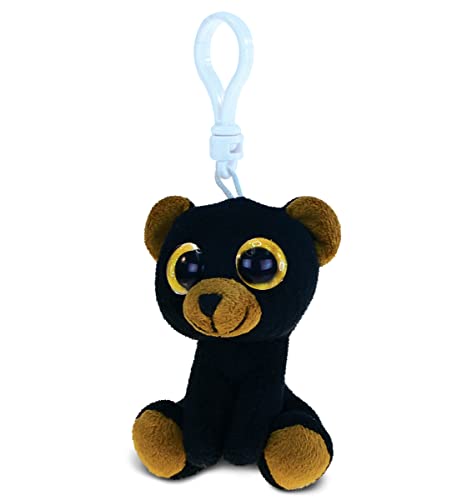 Puzzled DolliBu Black Bear Plush Big Eyes Keychain Stuffed