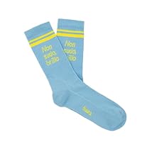 FISURA – Originale Unisex-Socken “Brillo” blau. Geschenksocken. Hohe blaue Socken. Socken mit italienischem Spruch. Baumwoll- und Polyester-Socken. Einheitsgröße.