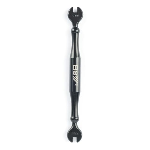 Image of Bike Spoke Wrench Tool Kit, 9 Pieces Bicycle Wheel Repair Tool Set with Tire Levers, Nipple Wrenches, and Valve Core Removal Tool