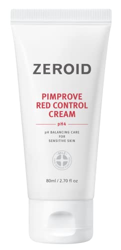 ZEROID Pimprove Red Control Cream Korean Dermocosmetic pH balancing care for sensitive skin (80mL), 80 g (Pack of 1)