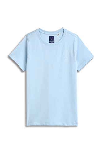 Image of Allen Solly Boys' Crew Neck T-Shirt | Stag Logo | Cotton | Regular Fit | Everyday Kids Casual Wear