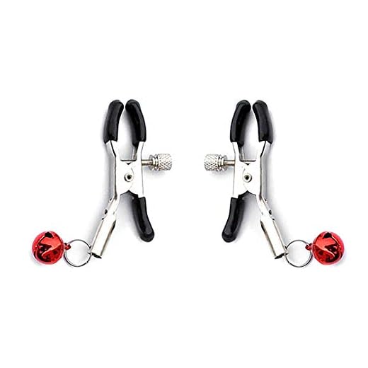 1pair abrazaderas de engrasador Clips del pecho con el traje del partido campanas doble coraza cama de sujeción fijaron a las mujeres de los hombres cosplay para adultos atractiva de la noche par