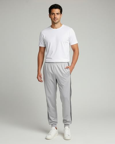 Image of Real Essentials 3 Pack: Men's Active Athletic Casual Jogger Sweatpants with Pockets