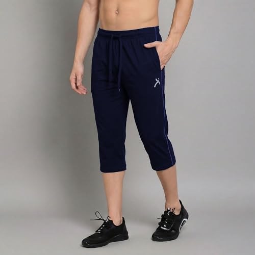 Image of Amul Comfy Men's Cotton Rich Solid Capri