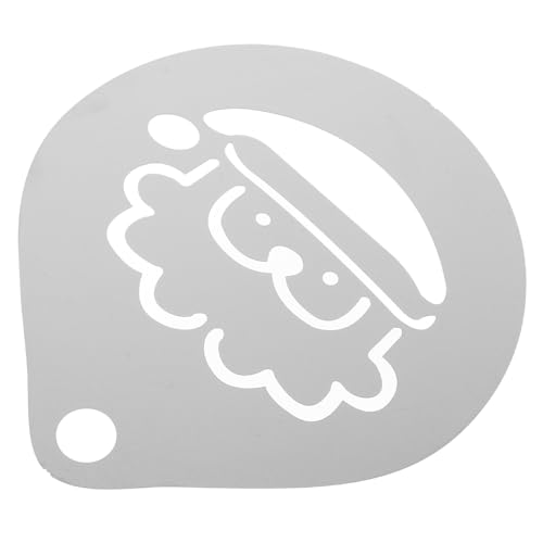 Holibanna Creative Stainless Art Stencils Reusable Decorating Tool for Cappuccino Latte and Cake Design Versatile Templates for Unique Coffee