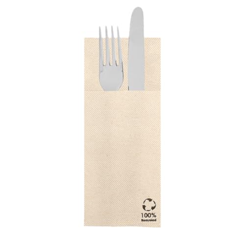 Prieto Larrey - Pack 1200 Servilletas Canguro Punta Punta Ecológicas - Absorbentes y Suaves - Tamaño 32x40cm - Ideales para hostelería y eventos (Ecológico)