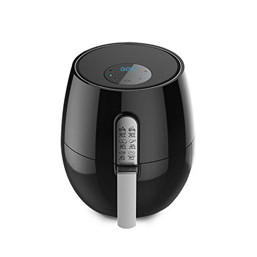 Freidora de aire para el hogar freidora eléctrica sin aceite control de temperatura amplio pantalla táctil inteligente máquina de papas fritas negro