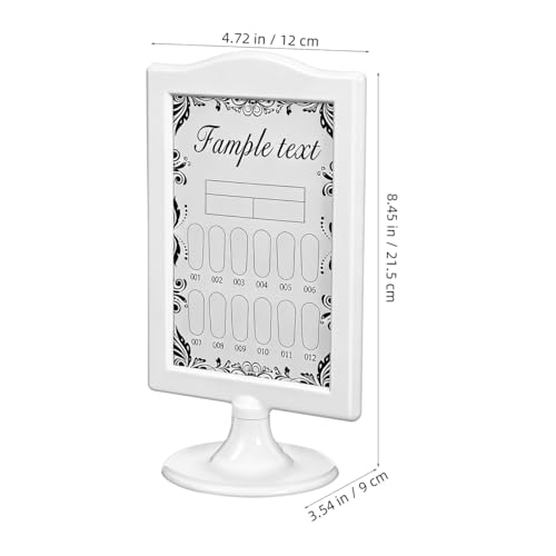 Cadre photo double face vertical blanc 10x15 à poser avec base stable