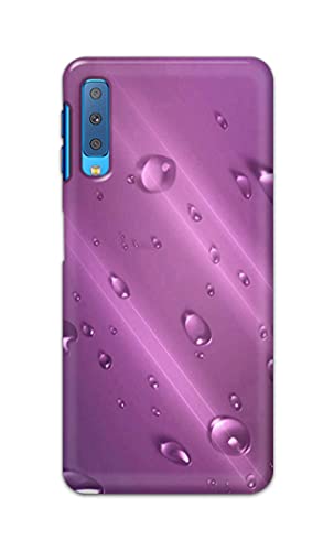 Image of PRINTFIDAA Water Bubbles in Lilac Background Printed Designer Hard Back Case Cover for Samsung Galaxy A7 (2018), SM-A750F /DS, SM-A750G, SM-A750FN /DS -(TI) MVN1005