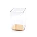 Elegant Ultra Clear Acrylic Gold Pen Cup Holder Desk Accessory by Sirmedal