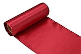 tischband satin bordeaux Breite: 15cm; Länge: 9 Meter auf Rolle