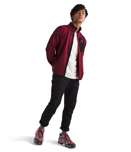 Image of THE NORTH FACE Men's Crest Full Zip Jacket | Water Repellent Fleece Coat, Double Layer Stand Collar & Zip Hand Pockets