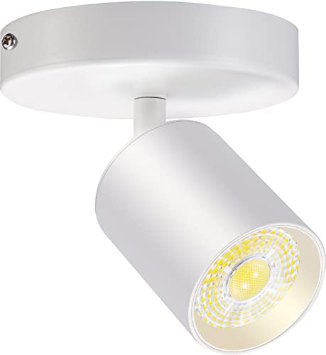 Vanoopee Flush Mount Led Ceiling Spotlight Dimmable Adjustable Spotlight Directional Spot Lights Indoor Bright Can Accent Fixture For Living Room Bedroom cover