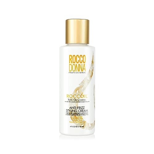 Rocco Donna Smoothing Anti-Frizz Styling Cream | Controls Hair Texture and Volume | Enhance body and shine | 4 oz
