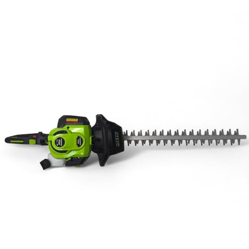 Waldmann Heckenschere Benzin 57cm Schnittlänge | 71cm Messerlänge | 2-Takt 0,7 kW / 25,4 cm³ Hubraum - 3.450 Schnitten/Min - 320 ml Tankvolumen - (Schallleistung 107,4 dB, Schalldruck 99,3 dB) Waldmann Heckenschere Benzin 57cm Schnittlänge | 71cm Messerlänge | 2-Takt 0,7 kW / 25,4 cm³ Hubraum - 3.450 Schnitten/Min - 320 ml Tankvolumen - (Schallleistung 107,4 dB, Schalldruck 99,3 dB)