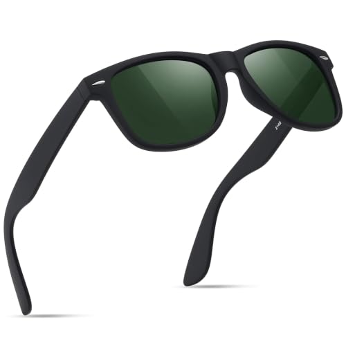Image of FEIDUSUN Sunglasses Men Polarized Sunglasses for Mens and Womens,Black Retro Sun Glasses Driving Fishing UV Protection