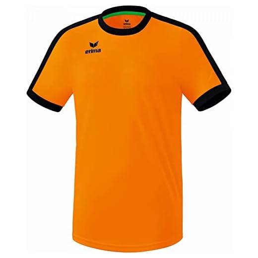 Erima Retro Star - Maglietta da uomo, Uomo, T-shirt, 3132126, arancione/nero, L